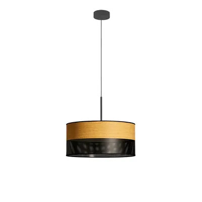 Regulowana lampa wisząca do salonu z designerskim abażurem SINTRA DUAL fi - 40 cm