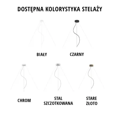 Designerska lampa wisząca PORTO fi - 100 cm - kolor biały