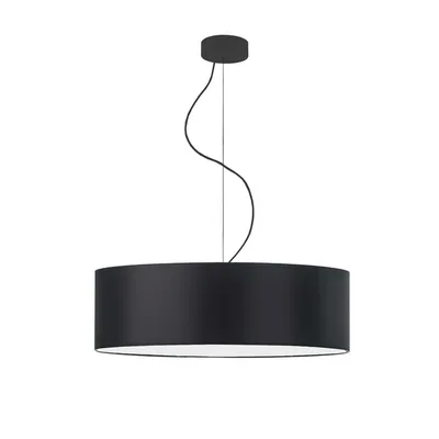 Czarna lampa wisząca do salonu HAJFA fi - 60 cm - kolor czarny