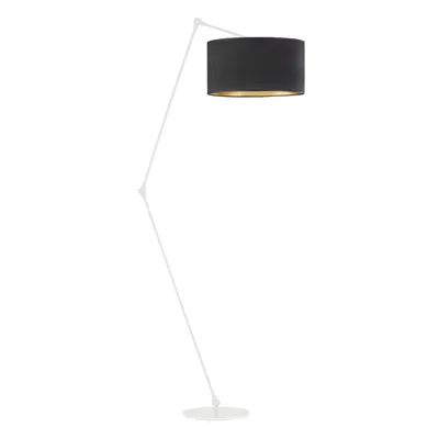 Elegancka lampa stojąca z regulowanym ramieniem do salonu BARI VELUR