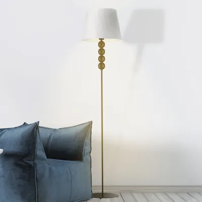 Designerska lampa stojąca do salonu SEUL