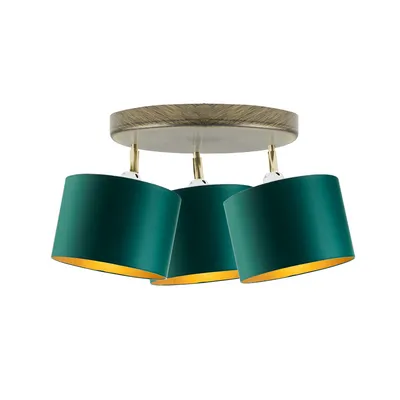 Lampa sufitowa z 3 kloszami DAKOTA GOLD