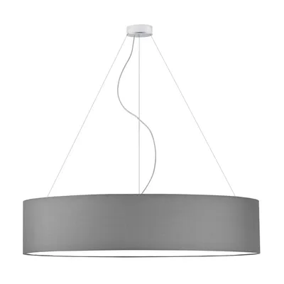 Duża lampa wisząca PORTO fi - 100 cm - szary stalowy