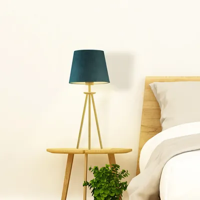 Lampka stołowa w stylu loft BERGEN VELUR