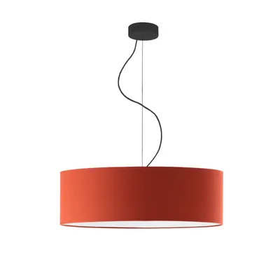 Designerska lampa wisząca do pokoju dziennego HAJFA fi - 60 cm - kolor rdzawy