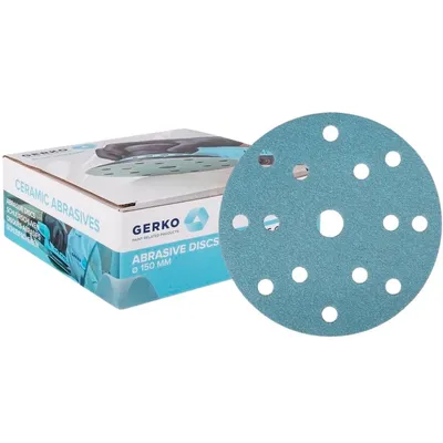 GERKO Krążki ścierne na rzep ceramiczne 150mm 15H 15 otworów P280 1szt