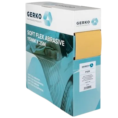 GERKO Papier ścierny na gąbce 125mm x 115mm 25m P500