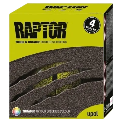 RAPTOR U-POL Uretanowy środek ochrony 2K 3.8L Bezbarwny do barwienia