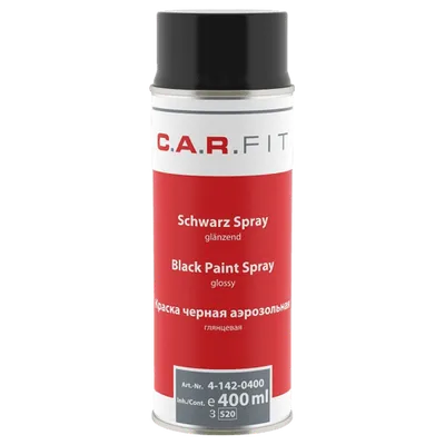 CARFIT LAKIER AKRYLOWY CZARNY POŁYSK 400ML