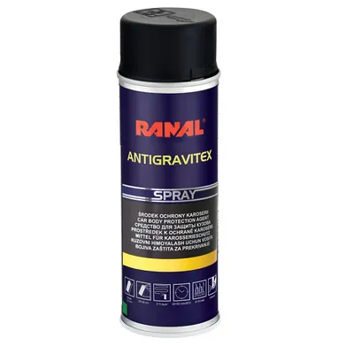 Ranal Antigravitex Środek do ochrony karoserii Spray 500ML CZARNY