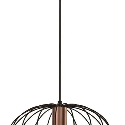 Lampa wisząca czarna metalowa regulowana 40W E27 Levi