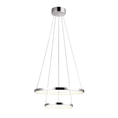 Lampa wisząca LED 40W okrągła 50cm chrom Lune