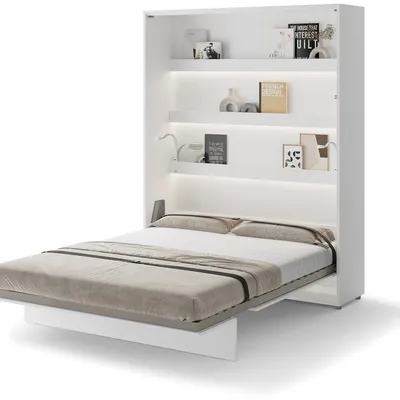 Biały pionowy półkotapczan 160x200 cm Lenart BED CONCEPT BC-12