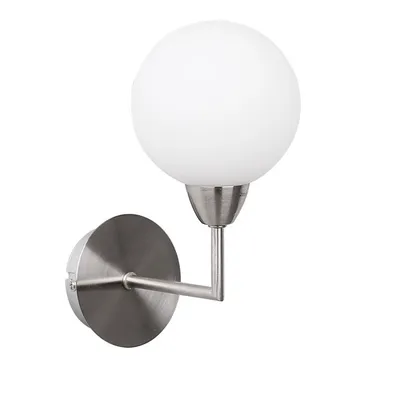 LOGOS LAMPA KINKIET SATYNA 1X25W G9 KLOSZ BIAŁY