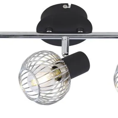 LAMPA ŚCIENNA OSLOK LISTWA E14 CZARNY/CHROM