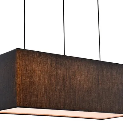 Lampa sufitowa czarna 5xE27 Boho