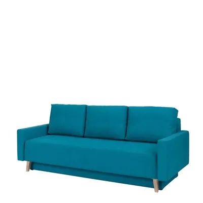 Turkusowa sofa w stylu skandynawskim OSLO