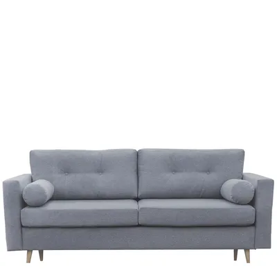 Szara sofa do salonu w stylu skandynawskim SCENDI