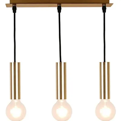 Lampa wisząca złota 3xE27 14,2 cm Dallas Ledea