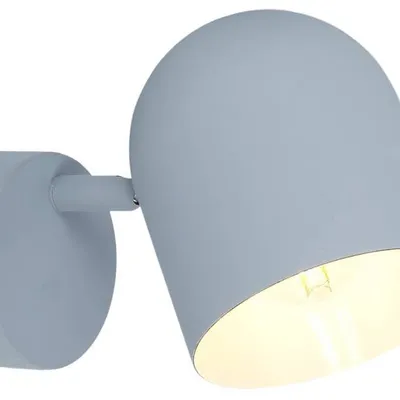 Lampa ścienna kinkiet 1X40W E27 szary mat AZURO