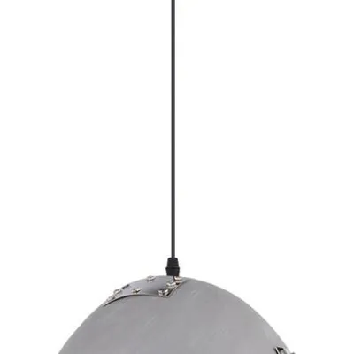 Lampa sufitowa wisząca 1X60W E27 szary + chrom PATCH