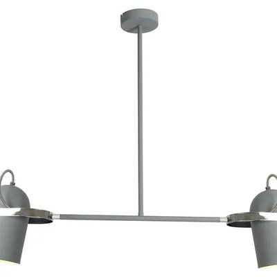 Lampa sufitowa wisząca szara 2X40W E27 GRAY