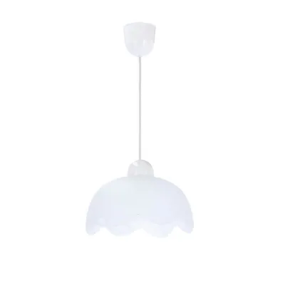 Bratek lampa wisząca 18 1x60w e27 klosz biały