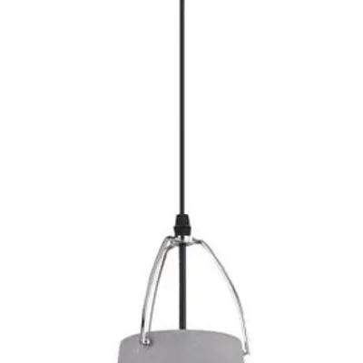 Lampa sufitowa wisząca 1X60W E27 szary + złoty PATCH