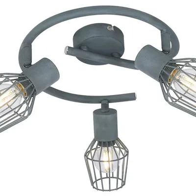 Lampa sufitowa spirala 3X40W E14 szary VIKING