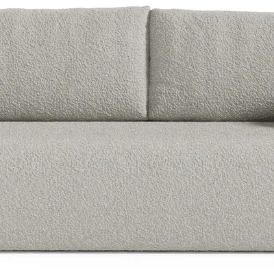 Szara sofa z funkcją spania boucle CLOUD