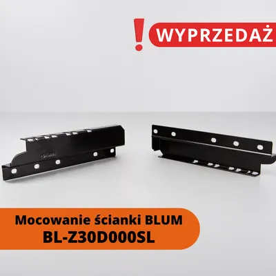 Mocowanie ścianki BLUM TANDEMBOX czarne D 199 mm - komplet