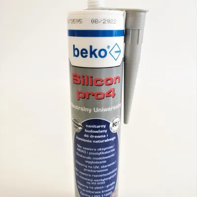 Silikon neutralny, uniwersalny BEKO PRO4 310 ml POPIEL SREBRNY