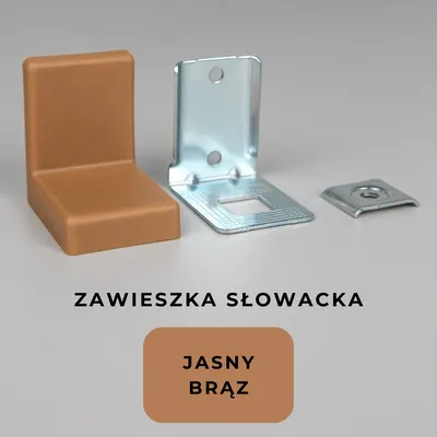 Kątownik / zawieszka słowacka JASNY BRĄZ