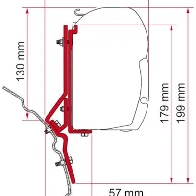 Adapter Markizy Fiamma F45 VW T4