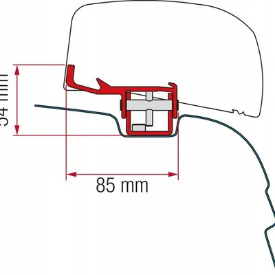 Adapter Markizy Fiamma F40 VW T5/6 Dachowy