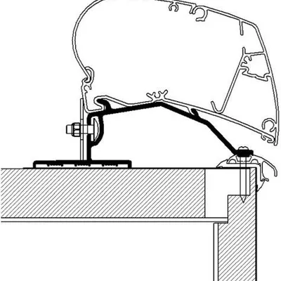 Adapter Markizy Thule Dachowy DO Przyczep 5,5M