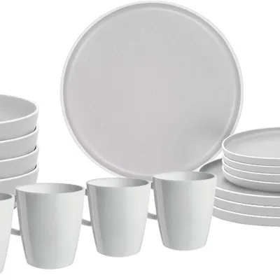 Zestaw Obiadowy Brunner Dolomit White Lunch BOX 16 szt.