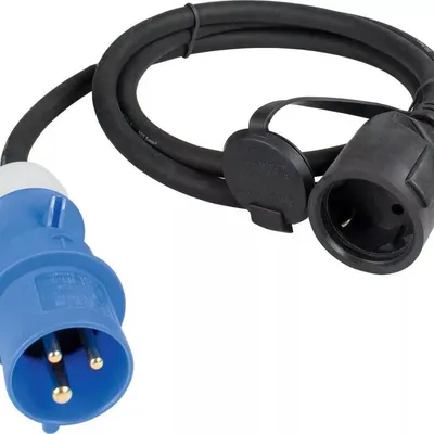 Przyłącze CEE 1,5 m 230V-CEE Proste Męskie Adapter