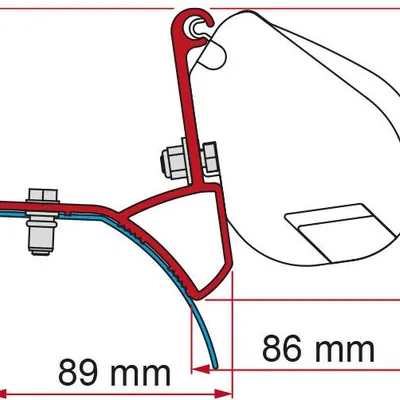 Adapter Markizy Fiamma F35 PRO Trafic Vivaro 2015-