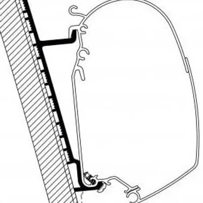 Adapter Markizy Thule Ducato H3 07- Ścienny