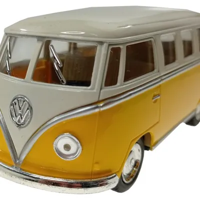 Zabawka "auto VW BUS T1 1:38 Z Napędem 13 cm Żółty