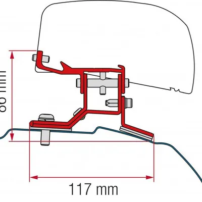 Adapter Markizy Fiamma F40 VAN Transit Dachowy