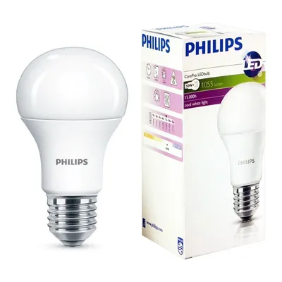 Żarówka LED E27 PHILIPS 5,5W ~ 40W BIAŁA Ciepła