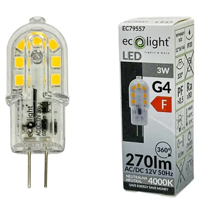 Żarówka LED G4 3W 12V AC/DC 4000K