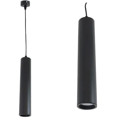 Lampa wisząca 30cm GU10 czarna