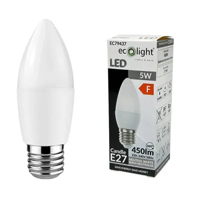 Żarówka LED CANDLE E27 5W 4000K