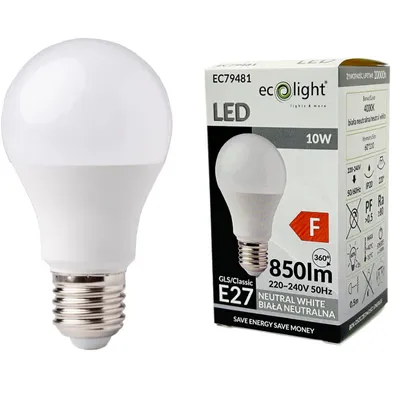 Żarówka LED CLASSIC E27 10W=80W 4000K Neutralna