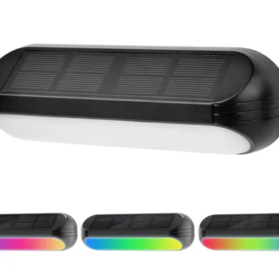 Lampa elewacyjna solarna LED SOE-1 RGB+WW