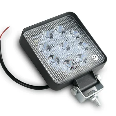 Lampa robocza LED kwadrat 10-30V 27W 6000K Zimna