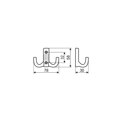 Wieszak meblowy WP12-G0004 chrom